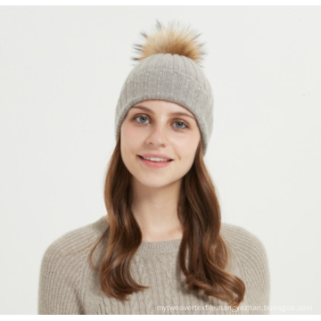 Pure Cashmere Beaded Beanie